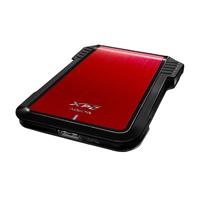 a red piece of luggage sitting on top of a table a red piece of luggage sitting on top of a table